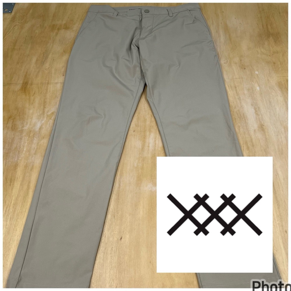 Rhone Commuter Pants (Actual Sz 32x32) Mens Slim Fit Tapered Leg Khaki Stretch